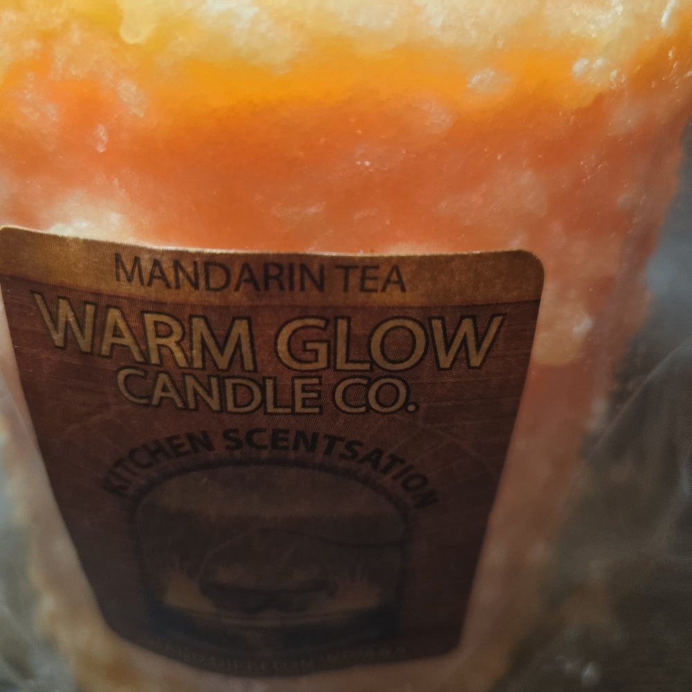 Warm Glow Candle Co Hearth Candle Mandarin‎ Tea Scented Hand Dipped India… - Picture 3 of 5